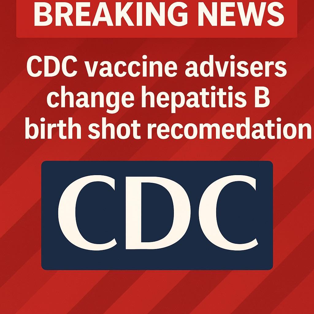 BREAKING: A CDC vaccine advisory committee has voted to END the long standing recommendation that every newborn in the U...