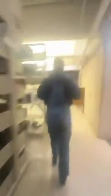 Imagine the fear of these students inside Brown University listening to someone breaking into the classroom, and the sud...