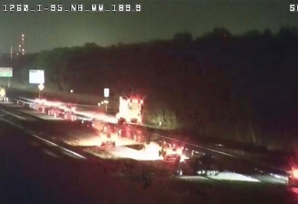 Accident 95 South just south of Wickham