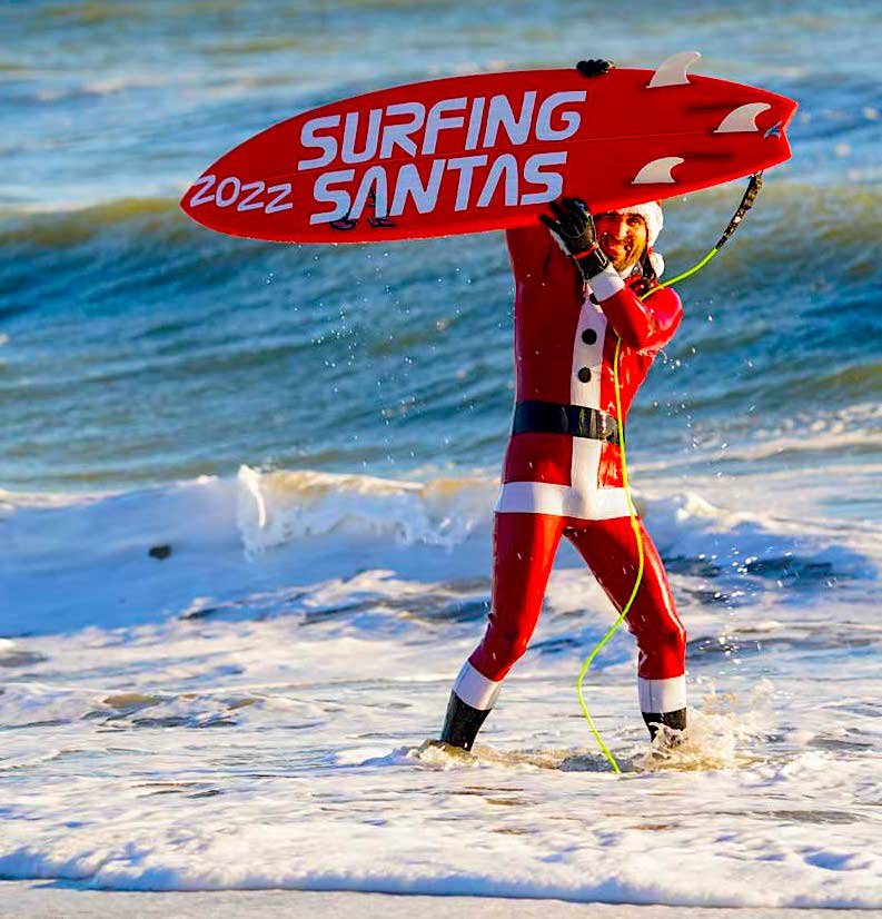 Beloved Space Coast Tradition Surfing Santas to Bring Holiday Cheer to Cocoa Beach Christmas Eve