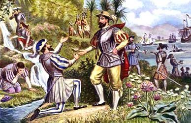 Juan Ponce de León, above, was a Spanish explorer and soldier credited with discovering Florida. He landed near Melbourne Beach on April 2, 1513. Following in 1520, Francisco Gordillo landed at what is now Cape Canaveral where they were attacked by Indians using arrows made of the cane growing there, inspiring Gordillo to name the place Capo de Canaveral, or "Place of the Cane Bearers."