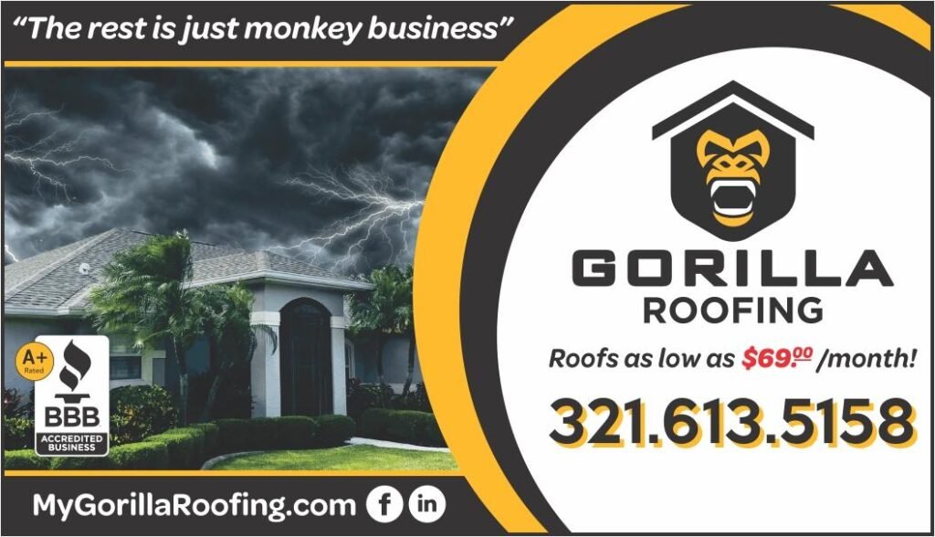 GORILLA ROOFING WEATHER REPORT: NWS Calls for Possible Thunderstorm, High Near 89 on Sunday in Brevard County