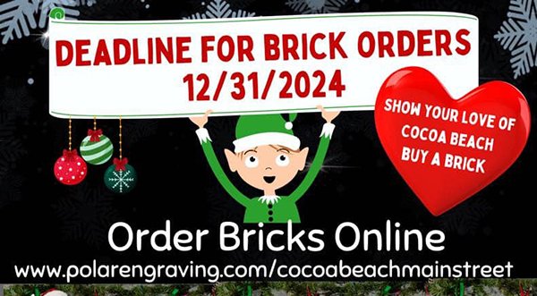 Order Your Cocoa Beach Constitution Bicentennial Park Engraved Brick Through Dec. 31
