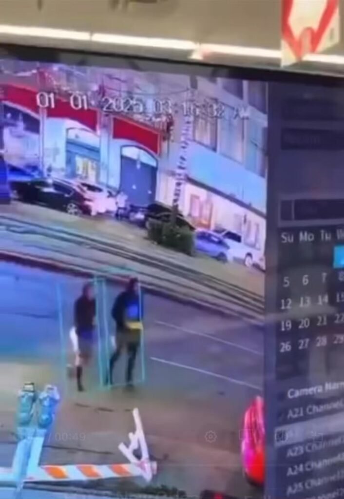 🚨Security footage shows exactly how the terrorists initiated the attack, driving around the police vehicle blocking the...