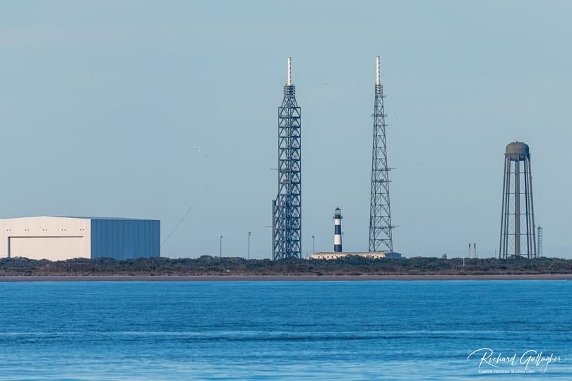Spotted today while fishing aboard Orlando Princess & Canaveral Princess Deep Sea Fishing Booster B1078, Blue Origin LC-...
