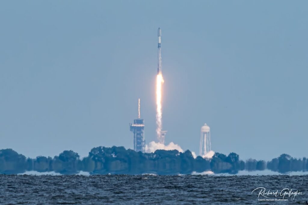 Another batch of Starlink satellites on its way to orbit courtesy of SpaceX Falcon9 rocket. Liftoff was at 10:27am from...