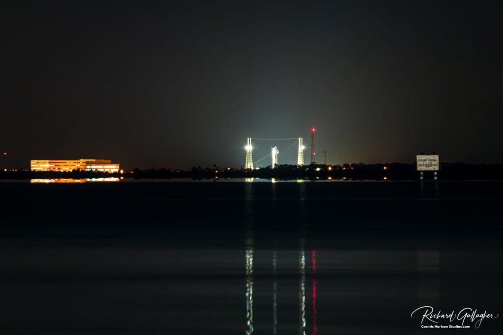 Collection of images from tonight's rocket launch. Liftoff was at 8:27pm from LC-40 at CCSFS in Florida. Booster B1073 c...