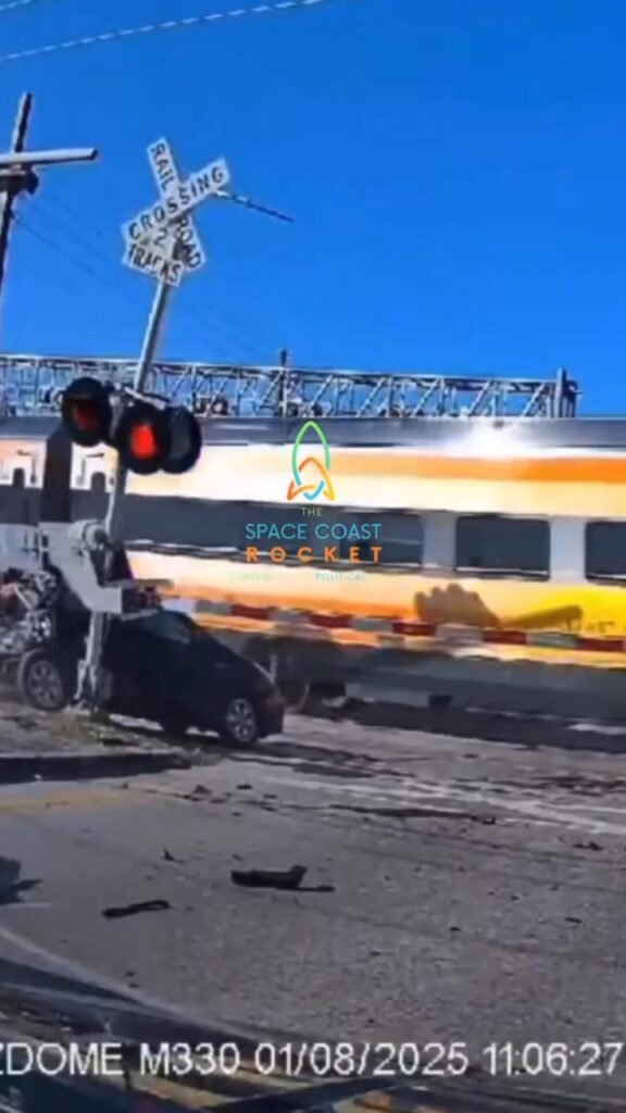 Today in Miami Beach a car runs the gates and is smashed by a Brightline train. The driver was transported to the hospit...