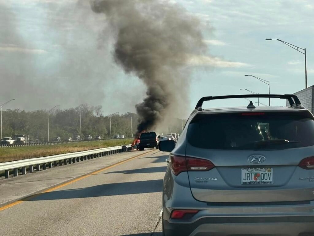 95 south after Pineda.