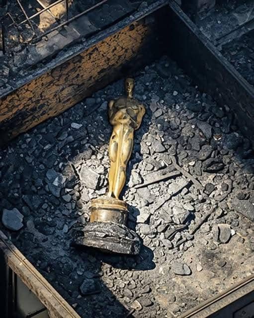 This viral photo which has been claimed to be Robert Redford’s Oscar is fake. It’s an AI generated photo. Redford’s age...