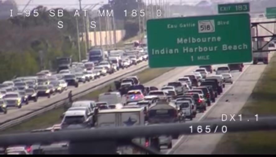 Major accident 95 south at Eau Gallie