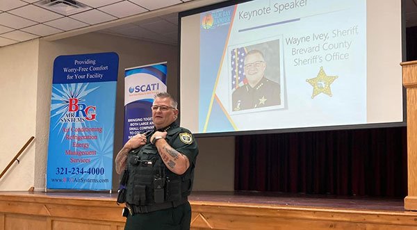 Brevard County Sheriff Wayne Ivey Speaks to Members of Greater Palm Bay Chamber of Commerce