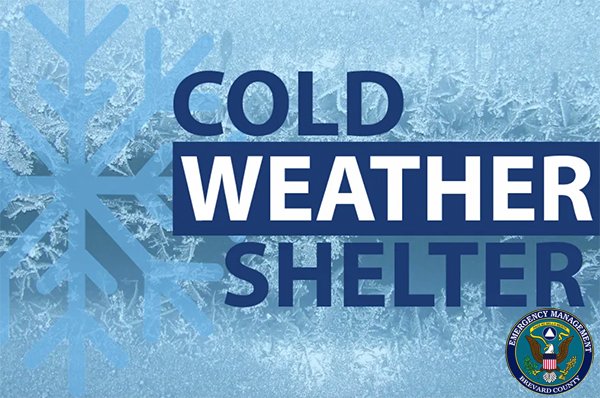 Cold Weather Shelters Set to Open Across Brevard County This Weekend