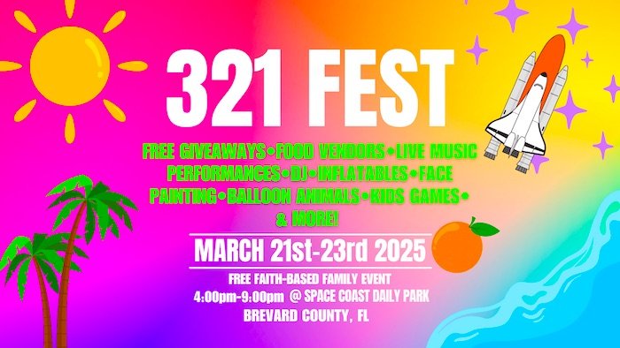 Faith-Based Family 3-Day '321 Fest' Set for Space Coast Daily Park March 21