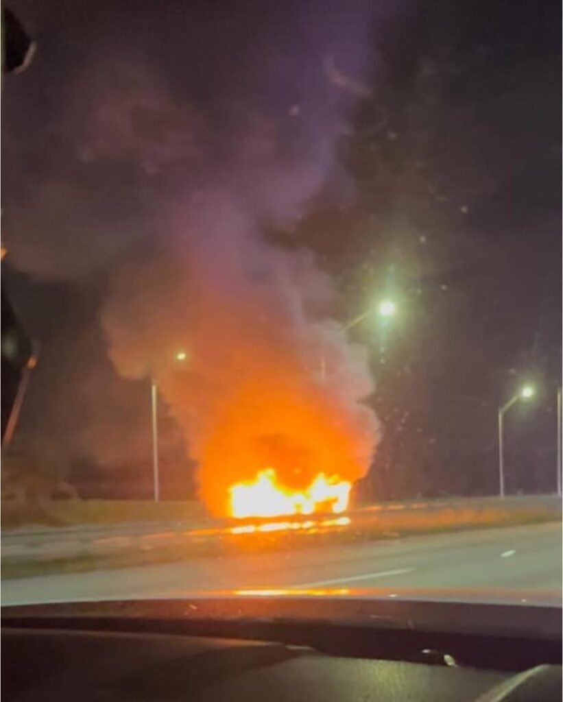 All northbound lanes of 95 are blocked due to an SUV fire near the Viera Blvd exit.