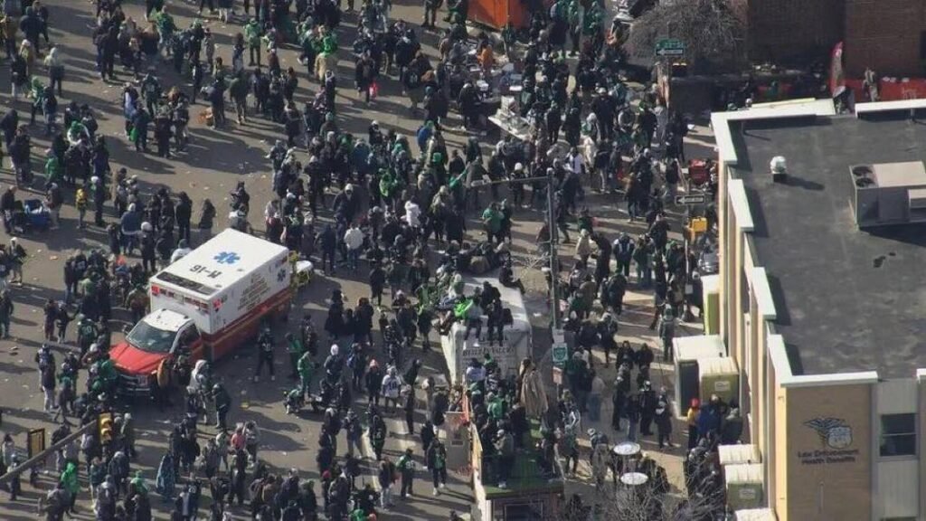 Two individuals were shot during the #Eagles Super Bowl parade in Philadelphia today. Both victims are stable; police a...