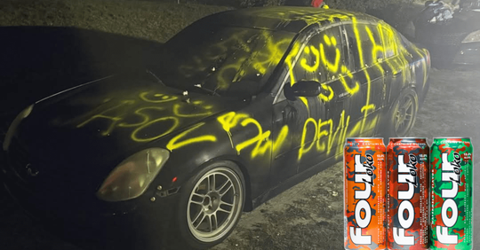 She thought the car belonged to her ex-boyfriend, but it was actually the neighbor's car.