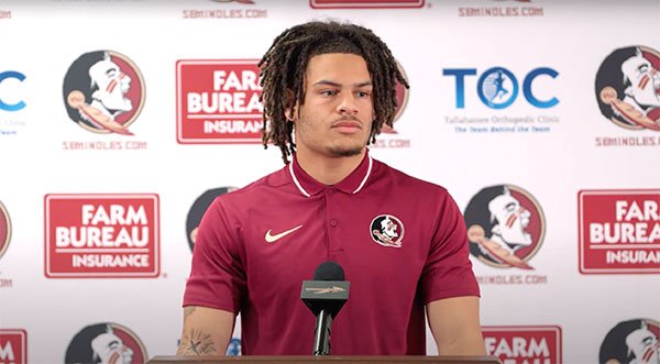 WATCH: Former Cocoa Tiger Star Wide Receiver Jayvan Boggs Takes Podium For First Time as Florida State Seminole