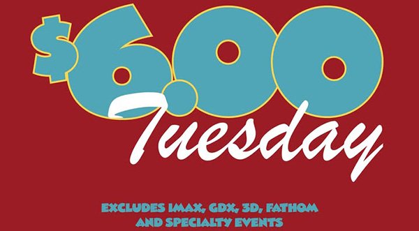 Introducing $6 Tuesdays at GQT Movie Theatre in Merritt Square Mall
