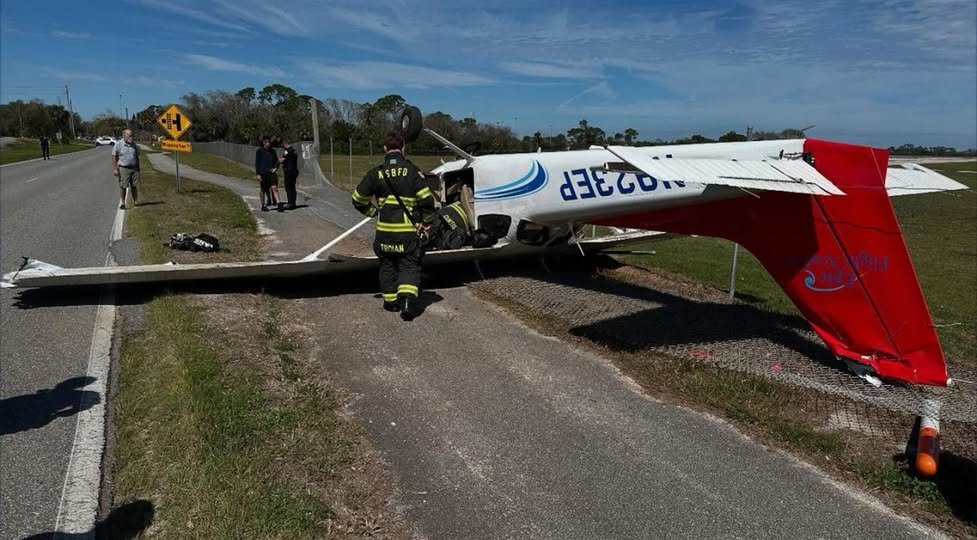 BREAKING: A small plane crashed Saturday morning near the New Smyrna Beach Airport, landing upside down on the west side...