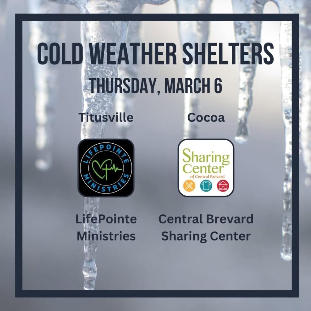 Based on the current forecast from US National Weather Service Melbourne Florida tonight, March 6, our community partner...