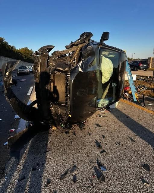 This is the accident that closed Pineda this morning.