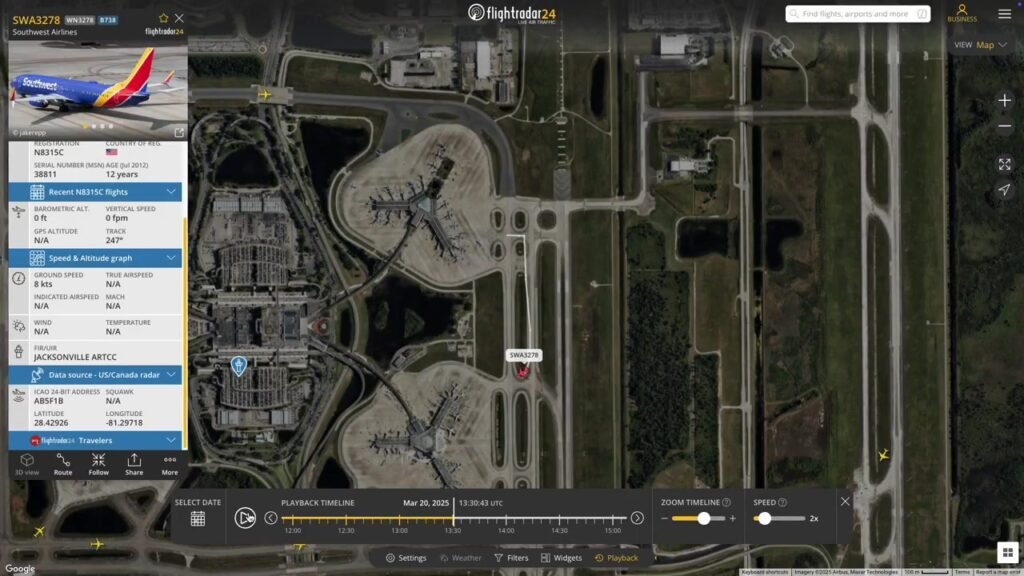 Southwest 737 Attempted Takeoff from Taxiway at Orlando Airport  According to the FAA, a Southwest 737-800 "began its ta...