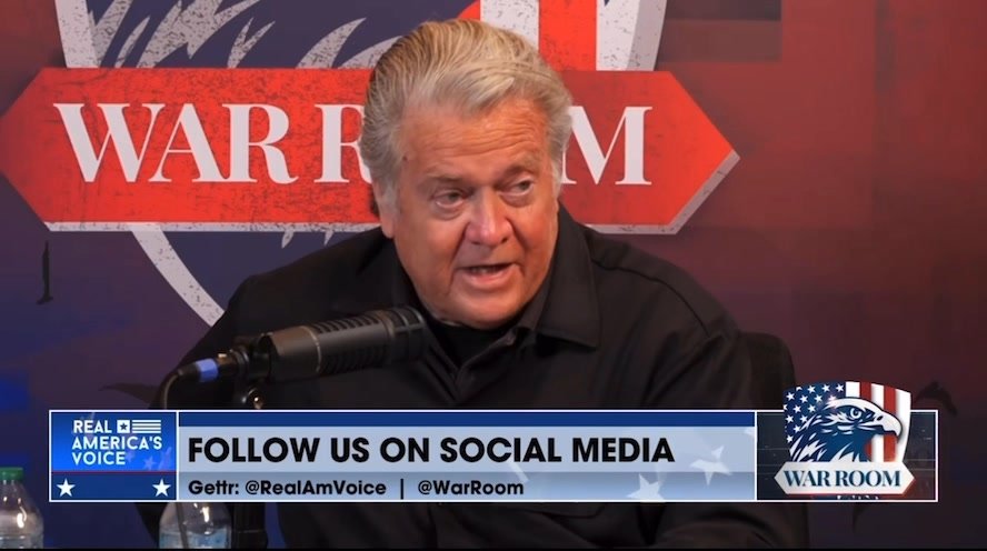 STEVE BANNON WEIGHS IN ON RANDY FINE’S DISASTER OF A CAMPAIGN CURRENTLY LOSING TO A DEMOCRAT  "Trump won that district b...