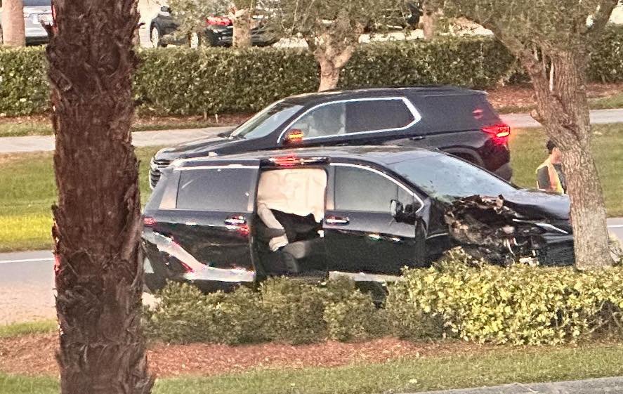 Accident with wrong way driver in front of Total Wine in Viera.