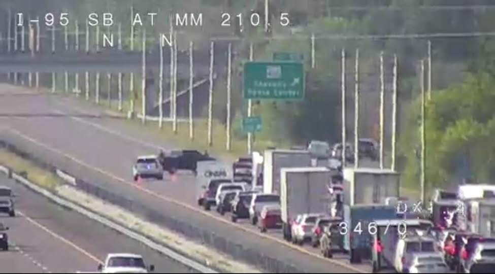 95N closed at 407 due to fatal motorcycle accident. Titusville.