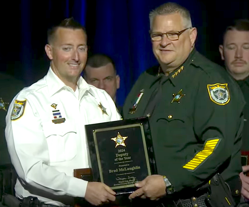 WATCH REPLAY: Bradley McLaughlin Honored as Deputy of the Year During Brevard County Sheriff's Office Awards