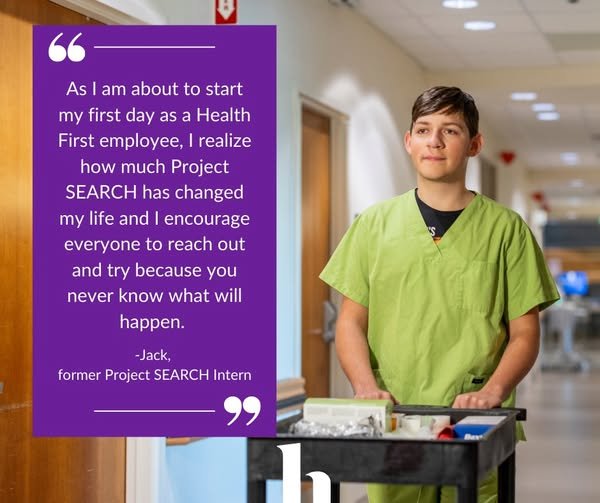 Health First SEARCH Project Intern Begins New Career as Health First Nursing Support Assistant