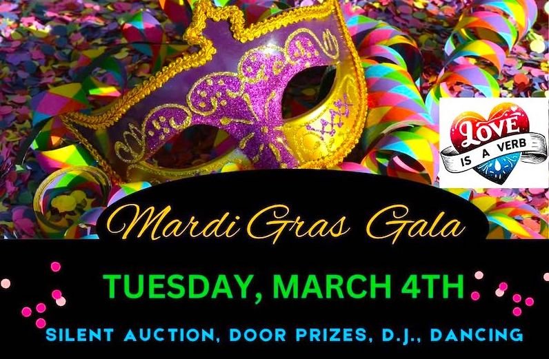 Love Is A Verb Ministry Mardi Gras Gala Fund Raiser Set March 4 at CuiZine in Satellite Beach