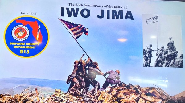 Brevard County Detachment of the Marine Corps League on Merritt Island Remembers Raising of Iwo Jima Flag