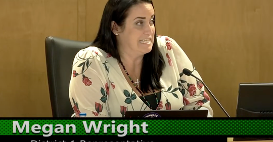 Megan Wright says she is for "parental rights," but Constitutional rights? Not so much.