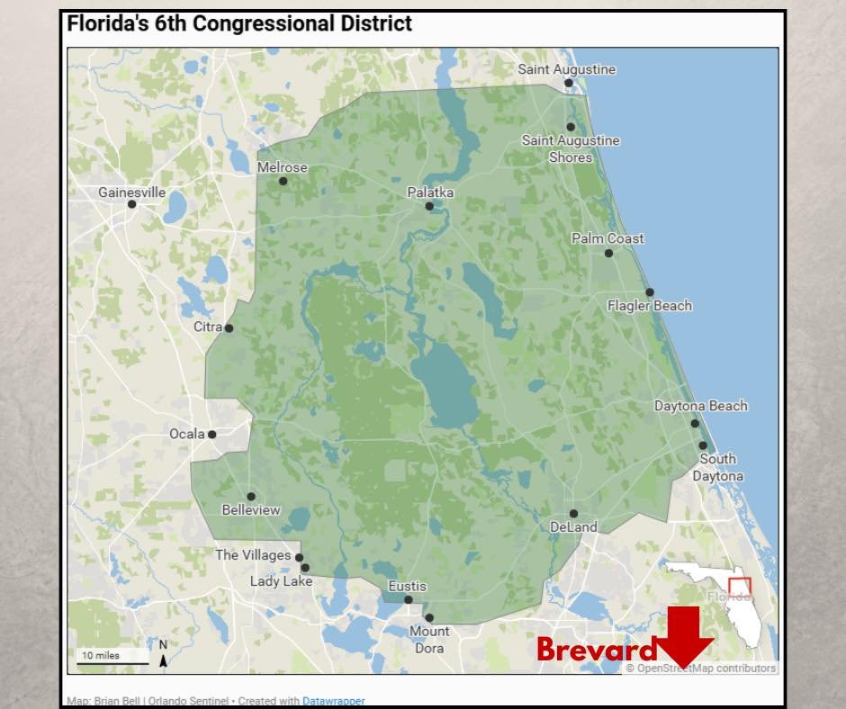 We are aware of some confusion over whether Brevard voters will see the Congressional District 6 race on their ballots i...