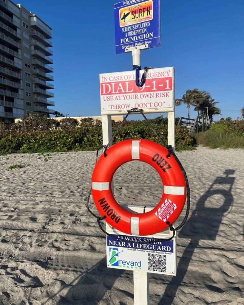 Over the weekend, a 30-year-old local male good Samaritan used a Drown Zero rescue ring located at the Gross Point Ave....