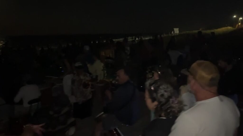 Full moon drum circle at Jim Nance Park