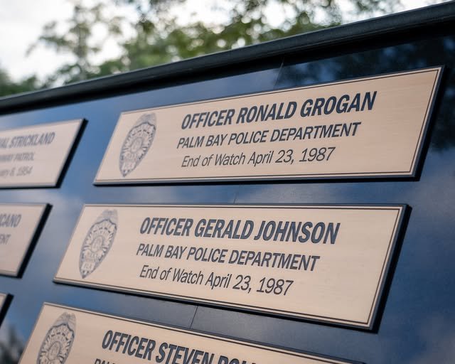 Today, we gathered at the newly remodeled Sacrifice Park to honor the memory of Officers Ronald Grogan and Gerald Johnso...