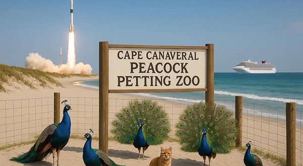 Cape Canaveral Mayor Wes Morrison Shares Sneak Peak of New Peacock Petting Zoo