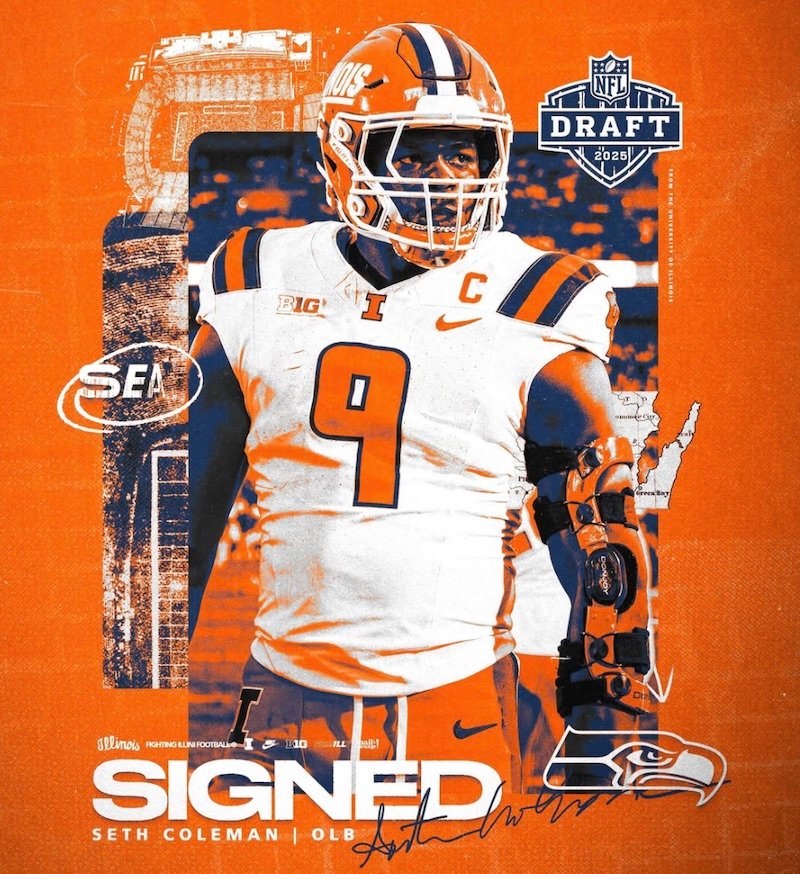 Former Holy Trinity Tiger Seth Coleman Signs with Seattle Seahawks as Undrafted Free Agent