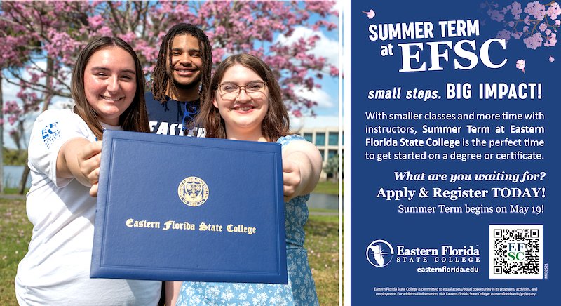 Enroll Now for Summer Term Courses at Eastern Florida State College!