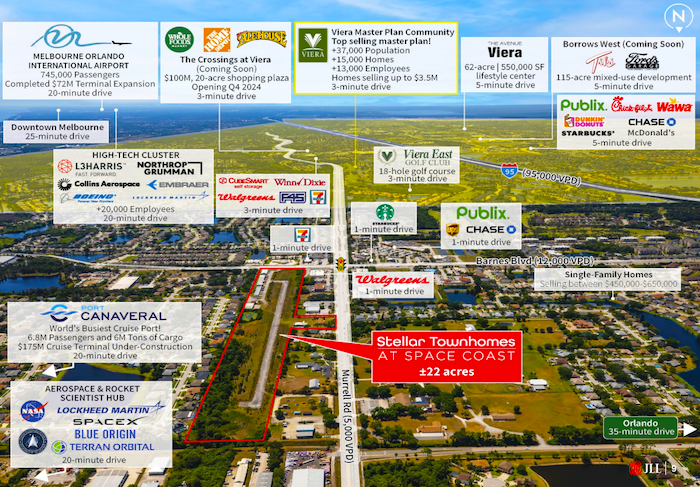 Stellar Communities Announces $72 Million Townhome Development at Former Rockledge Airport