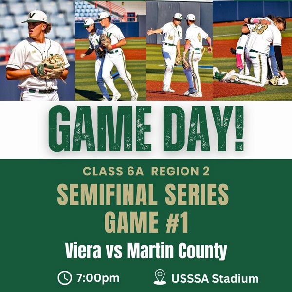 Viera Hawks Square Off Against Martin County Tonight at 7 P.M. in Game 1 of Regional Semifinals