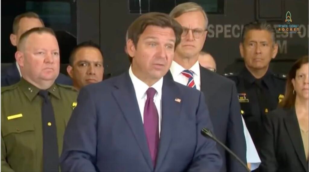 🚨 BREAKING: DeSantis Proposes National Guard as Immigration Judges 🚨 After suggesting Florida should fly undocumented...