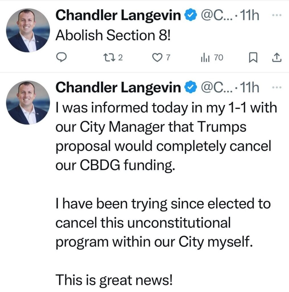 🚨 He wants to eliminate it: Councilman Langevin’s Push to End Section 8 in Palm Bay 🚨 Palm Bay City Councilman Chandle...