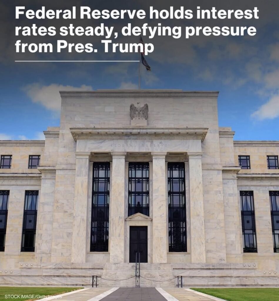 BREAKING: The Federal Reserve held interest rates steady on Wednesday, just weeks after Pres. Trump intensified calls fo...
