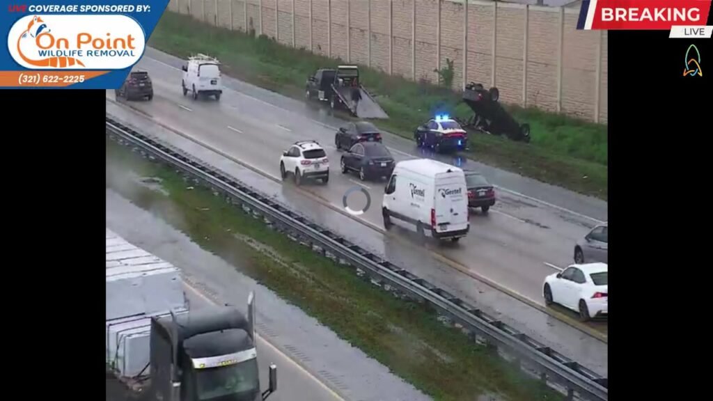 Vehicle flipped on 95 South at Eau Gallie � New to streaming or looking to level up? Check out StreamYard and get $10 di...