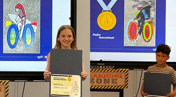 Students at Roosevelt Elementary in Cocoa Beach Win Mobility Week Bike Lane Design Contest