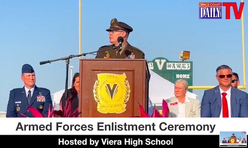 WATCH REPLAY! Brevard Public Schools Hosts Armed Forces Enlistment Ceremony at Viera High Stadium